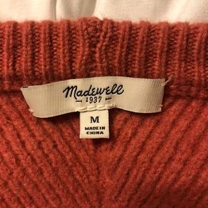 Madewell burnt orange sweater